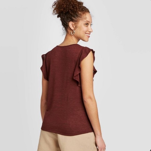 🌟4/25 SALE🌟Ruffle Short Sleeve T-Shirt-A New Day - Picture 3 of 3